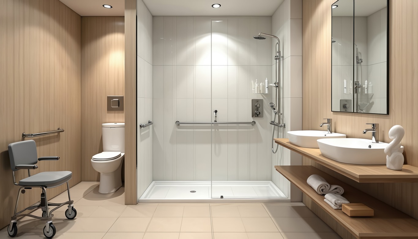 Création salle de bain PMR à Bords